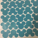 autocollants tête mickey mouse couleur bleu vert rouge rose noir simples chambre enfants decoration