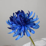 fleurs artificielles chrysanthèmes soie rouge rose bleu blanc jaune décoration intérieure mariage anniversaire minimaliste