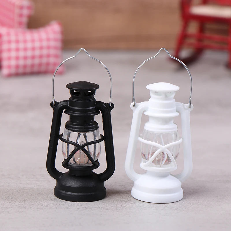 lanterne transparente ancienne vintage noir blanche barreaus annneau métallique led simulateur cierge maison scène