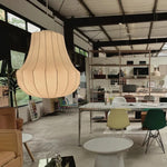 suspension lumineuse moderne blanc beige rayures verticales câble suspendu 4200K 3000K 6500K