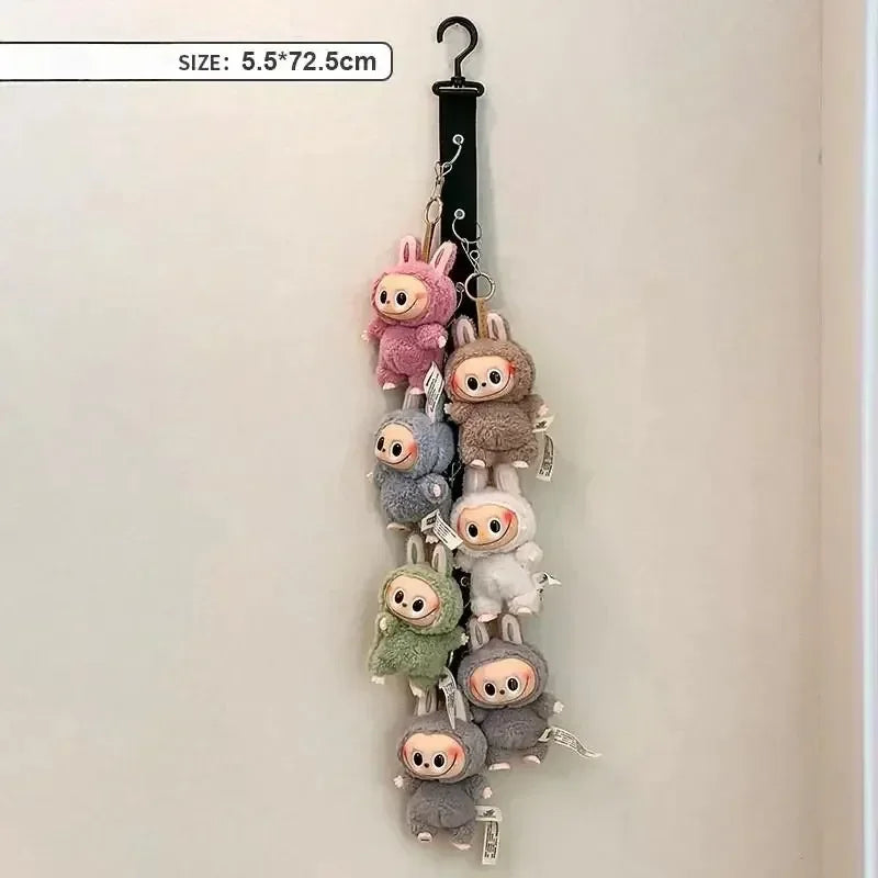 porte clés décoratif peluches mignon enfantin crochet métallique sangle cuir différents couleurs textures douces
