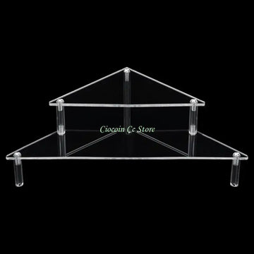 présentation transparente moderne support bijoux transparent sans motif grille tailles