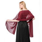 écharpe soie polyester solide rouge bordeaux rose clair beige gris jaune violet moderne