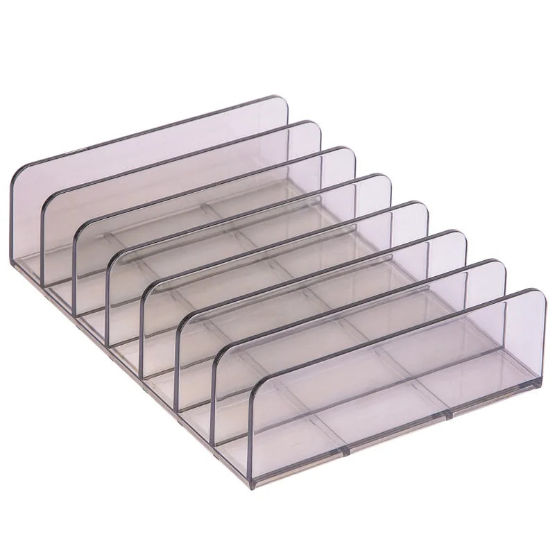 boîte rangement cosmétiques transparente moderne palette fards poudre parfum sans fixation plastique