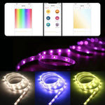 ruban led multicolore adhésif wifi intelligent moderne app mobile led individuelles 2m