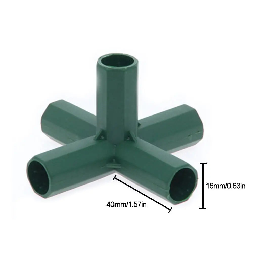 connecteurs tiges plastique abs vert jardin outils accessoires plantation