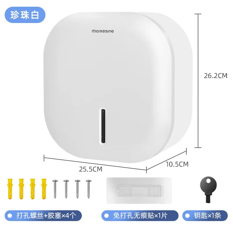 distributeur papier toilette moderne blanc gris vis fixe minimaliste chambre bain commercial