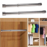 tige rangement extensible moderne argentée lisse réglable vis protection 31cm 51cm 47cm 80cm