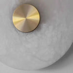 applique murale moderne marbre blanc veines grises éclairage led fixation chambre cuisine salle manger