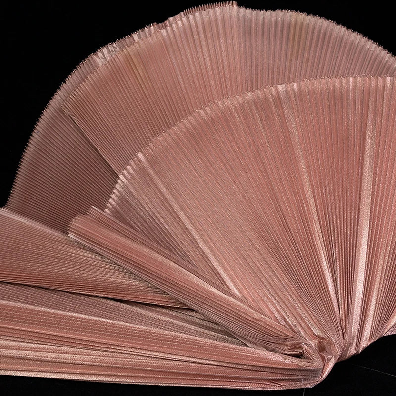 tissu polyester rose pâle rayures horizontales écrasé moderne élégant protection uv 145cm couture bâche