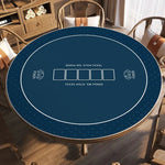 nappe poker tapis jeu vert bleu marine motif cartes table maison casino