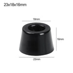 pieds meubles noirs ronds lisses modernes 10 pièces différentes tailles