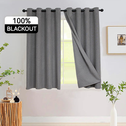 Rideau gris uni de taille 180x240