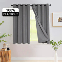 Rideau gris uni de taille 180x240