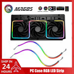 Bande LED RGB Neon noire allumée dans un boîtier PC