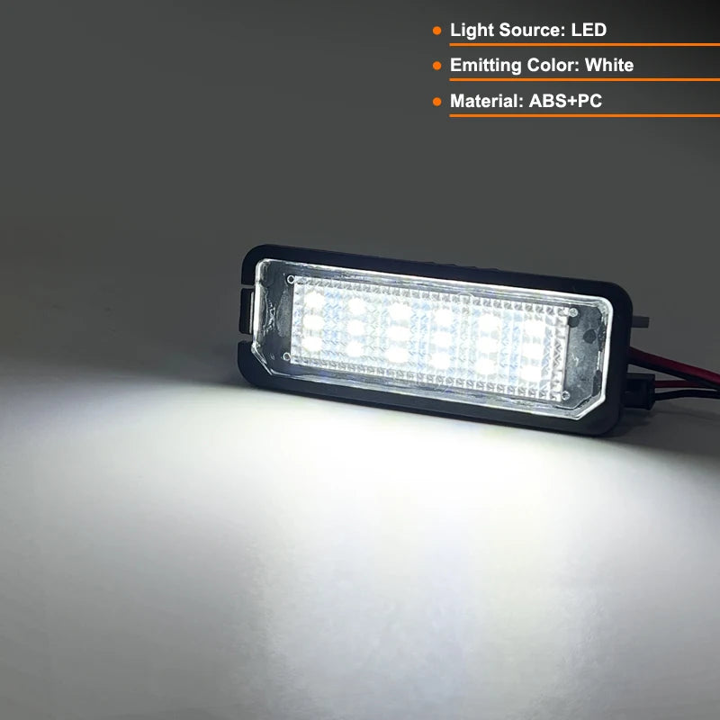 lampe led plaque immatriculation noir moderne seat skoda adhésif 12v 30lm 3w
