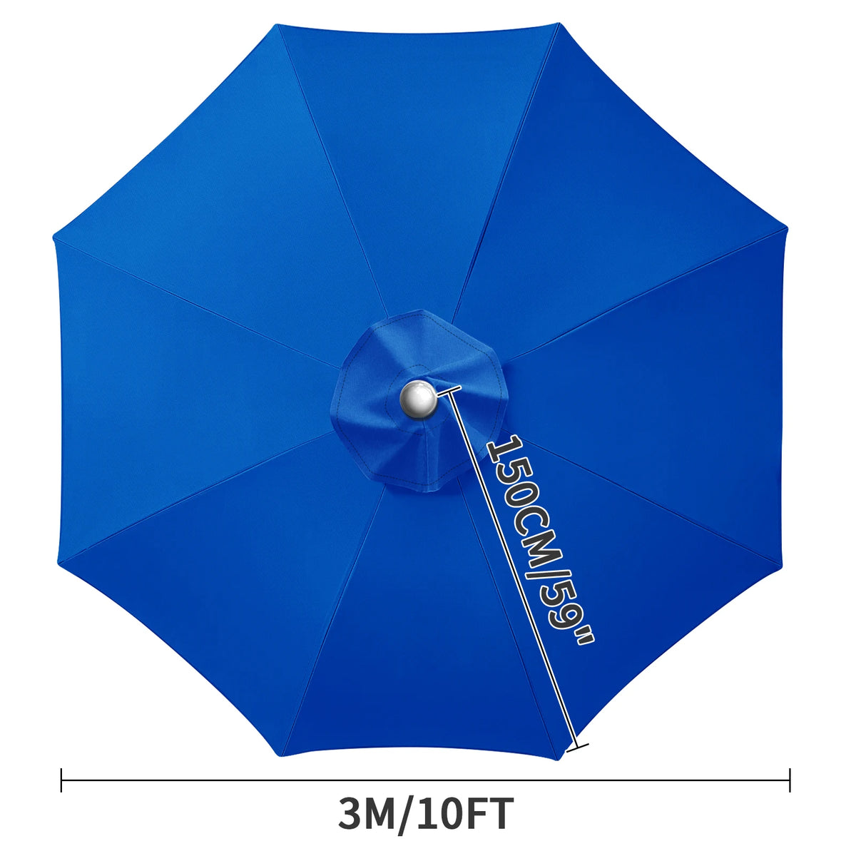 parapluie patio protection beige clair baleines moderne extérieur jardin remplacement toile supérieure