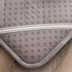matelas tatami bleu marine gris confortable coton tissé pointillé moderne autonome épais solide antidérapant