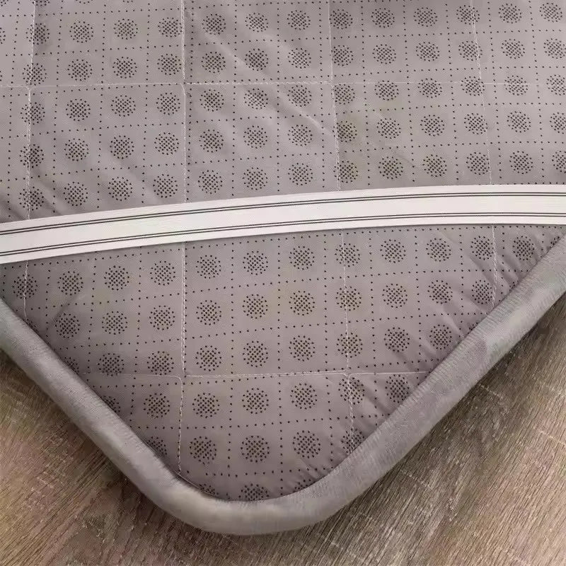 matelas tatami bleu marine gris confortable coton tissé pointillé moderne autonome épais solide antidérapant