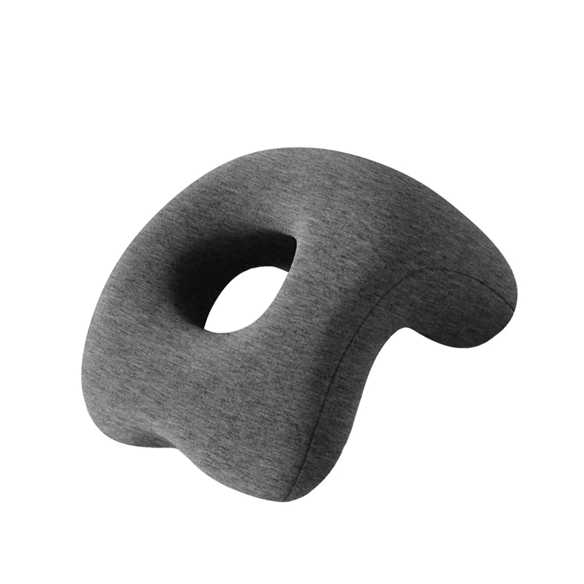 coussin soutien sommeil mousse polyester massage face down confort salon gris tissu uni ergonomie