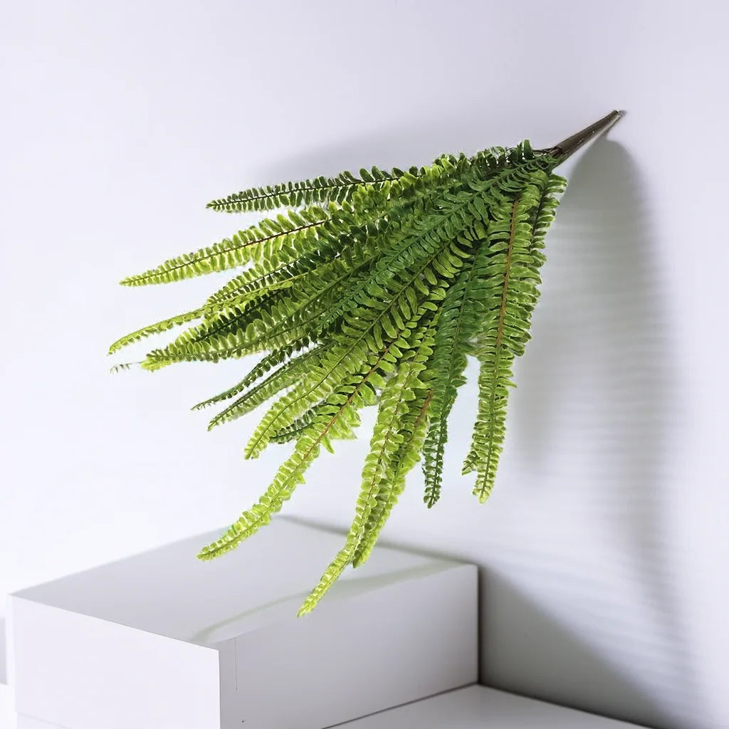 plantes artificielles soie vertes feuilles fines naturelles extérieur accrochées fêtes mariages