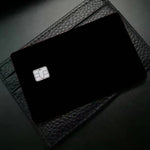 protège cartes adhésifs noirs unis modernes rechargeables banque carte crédit 53x85mm