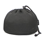 sac rangement bouteille eau noir maille ajustable pratique voyage environnement respectueux multiplications utilisation rechargeable