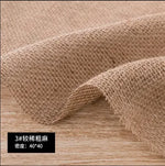 tissu jute beige clair rustique tissé poncé bricolage décoration festive naturelle opaques matériaux