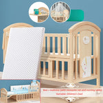 lit bébé multifonctionnel hauteur réglable filet moustiquaire table langer moderne