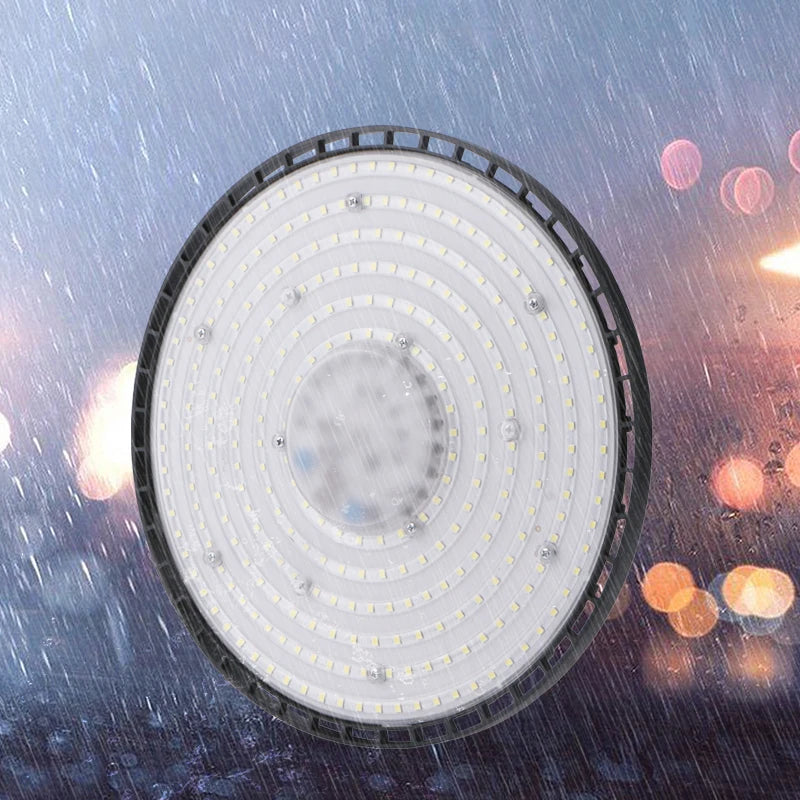 lampe led industrielle moderne 200w 150w 100w aluminium noir suspension chaines