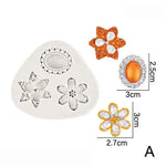 moules gâteau silicone rose doré motifs floraux couronnes cercles vintage baroque respectueux environnement