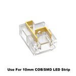 connecteur ruban led transparent doré ouvertures rectangulaires adhésif smd modernes fonctionnels 24v 36v 5mm