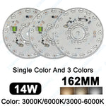 plaque led argentée 6w 12w 14w 6000k 3000k moderne câbles électriques 82mm 108mm 136mm