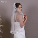 voile mariée blanc broderies florales classique monocouche translucide femme soirée