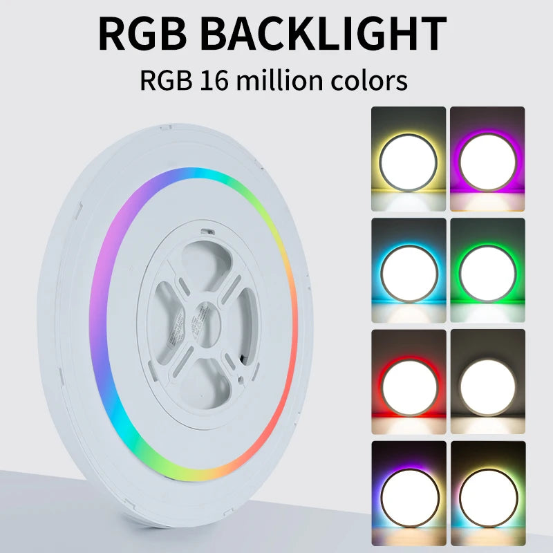 plafonnier intelligent led rgb blanc moderne murale éclairage quotidien adjustable smart lamp