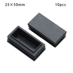 cache pieds adhésifs noirs pratiques rectangle carré anti poussière 10 pièces utilitaires