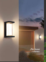 lampe murale led motion sensor extérieure noir moderne étanche ip65 20w