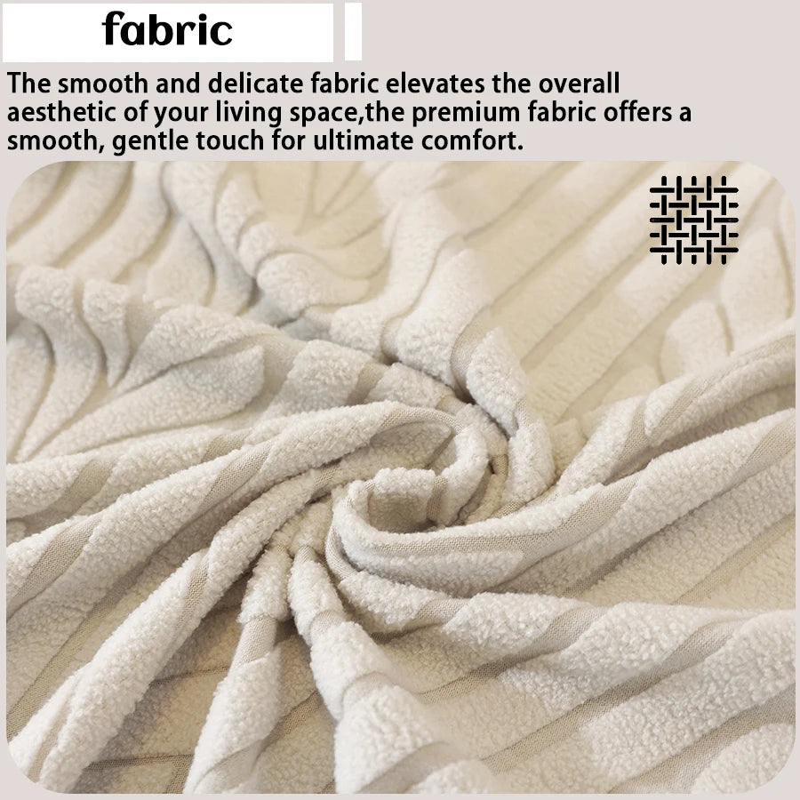 couvre tabouret carré moderne beige rayures horizontales élastique adhésif extérieur accueil