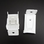 accessoires rail rideau blanc mat moderne vis fixation 10 pièces