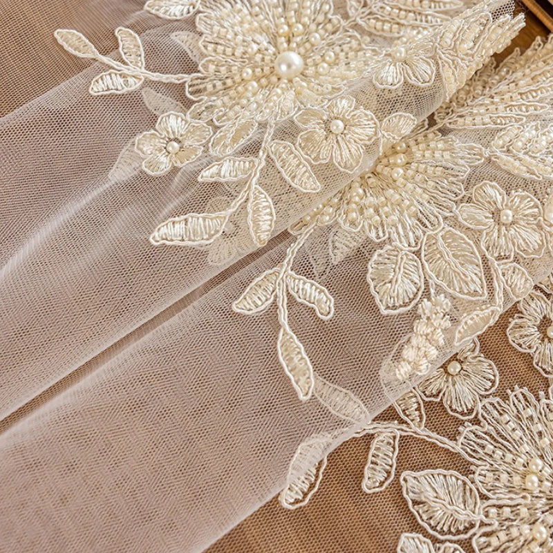 chinois brodé polyester translucide ruban or blanc classique noël maison restaurant européen