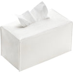 boîte mouchoirs simili cuir moderne blanc salon nuit vanity organizer support comptoir rembourrage hygiène