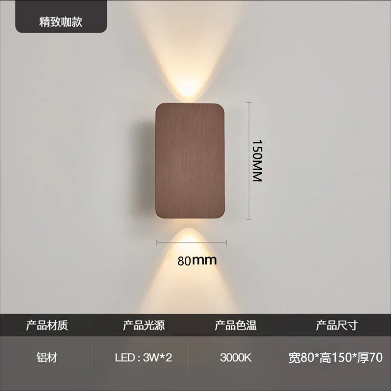 applique murale led or moderne adhésive flux lumineux 249 2000v aluminium mat fin