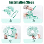 grille plantation fraises vert maille régulière pratique moderne fixations tiges balcon jardin anti salissure