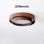 lampe led bois moderne minimaliste marron clair doré veineux lumières télécommande adjustable