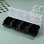 boîte outils rouge gris pratique moderne organisation outils boîte plastique lisse