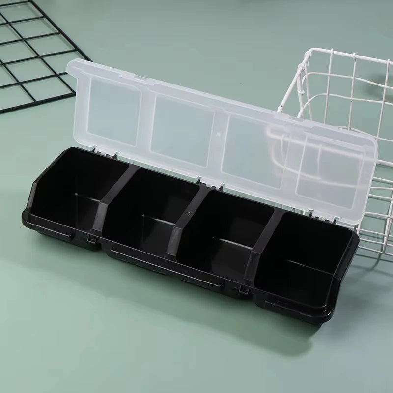 boîte outils rouge gris pratique moderne organisation outils boîte plastique lisse