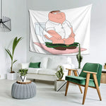 tapisserie décoration intérieure moderne peter griffin blanc vert rose beige