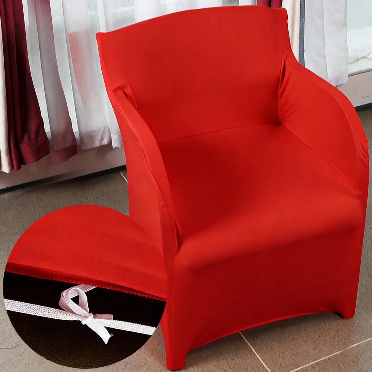 housses chaise mariage polyester extensibles chaises banquet plage contemporaines adhésives blanches rouges noires unies