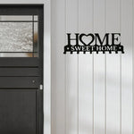 porte cle mural noir fer lettres sweet crochet organisation entree maison moderne