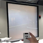 rideau confidentialité blanc moderne autoadhésif protection uv isolation thermique transparent commandez vous même